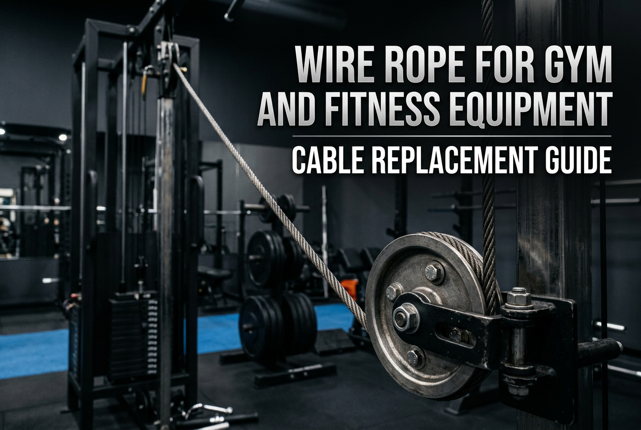nylon-coated stainless steel wire rope gym cable pulley system